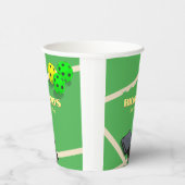 Gobelets En Papier Pickleball Thème Sport Diner Anniversaire Fête (Droite)