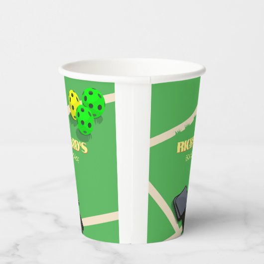 Gobelets En Papier Pickleball Thème Sport Diner Anniversaire Fête (Droite)