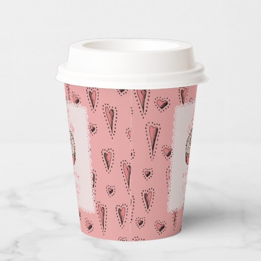 Gobelets En Papier Pie Rose Petite Cutie Pie Automne Bébé Fille Douch (Droite)