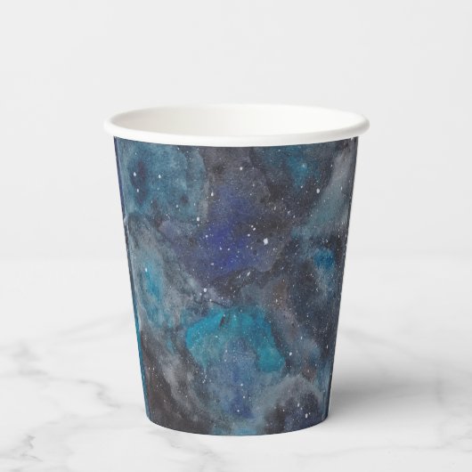 Gobelets En Papier Pièces de Juice Espace Galaxy Stars Personnalisées (Verso)