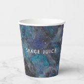 Gobelets En Papier Pièces de Juice Espace Galaxy Stars Personnalisées (Recto)