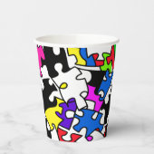 Gobelets En Papier Pièces de puzzle (Gauche)