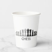 Gobelets En Papier Pièces d'échecs Design Paper Cup (Verso)