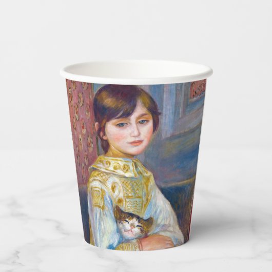 Gobelets En Papier Pierre-Auguste Renoir - Enfant avec chat (Verso)