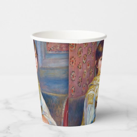 Gobelets En Papier Pierre-Auguste Renoir - Enfant avec chat (Droite)