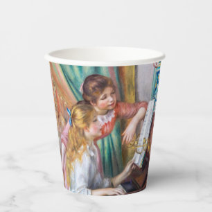 Gobelets En Papier Pierre Auguste Renoir - Jeunes filles au piano