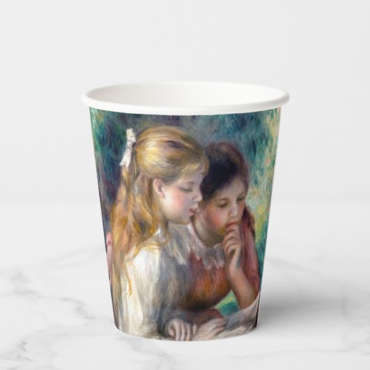 Gobelets En Papier Pierre-Auguste Renoir - Lecture (Verso)