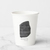 Gobelets En Papier Pierre de Rosetta : Hiéroglyphe égyptien antique (Verso)