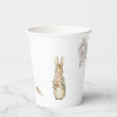 Gobelets En Papier Pierre le lapin Automne Baby shower d'hiver d'auto (Verso)