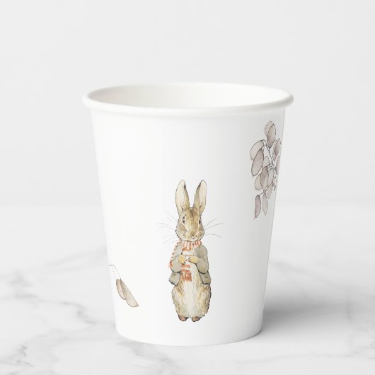 Gobelets En Papier Pierre le lapin Automne Baby shower d'hiver d'auto (Verso)