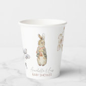 Gobelets En Papier Pierre le lapin Automne Baby shower d'hiver d'auto (Recto)