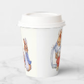 Gobelets En Papier Pierre le lapin et Joséphine lapin (Gauche)