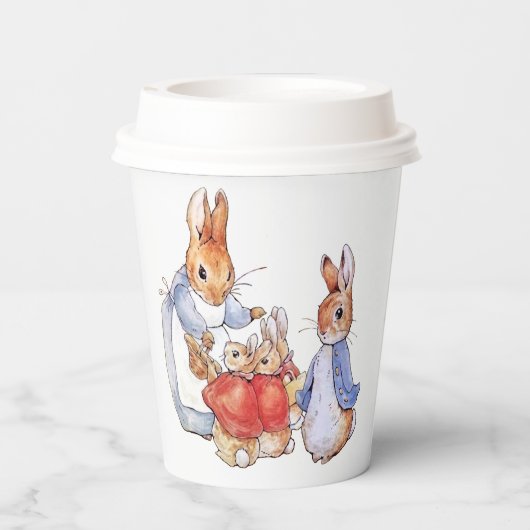 Gobelets En Papier Pierre le lapin et Joséphine lapin (Verso)