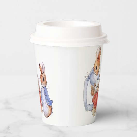 Gobelets En Papier Pierre le lapin et Joséphine lapin (Droite)