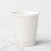 Gobelets En Papier Pierre Neutre le lapin Premier anniversaire (Verso)