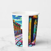 Gobelets En Papier Pierres psychédéliques (Gauche)