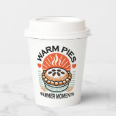 Gobelets En Papier Pies chaudes Moments plus chauds - Conception d'au (Recto)