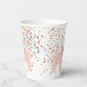 Gobelets En Papier Pig Party - Animaux à la fête d'anniversaire (Droite)