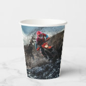 Gobelets En Papier Pilote de vélo droit jetez l'oreiller (Verso)