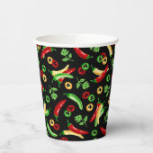 Gobelets En Papier Piments de chili et Cilantro (Gauche)