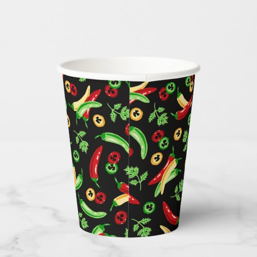Gobelets En Papier Piments de chili et Cilantro (Droite)