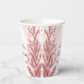 Gobelets En Papier Pin de Noël Rouge Décoration Neige Belle (Gauche)