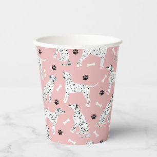 Gobelets En Papier Pinces dalmatiennes et coupes en papier d'os