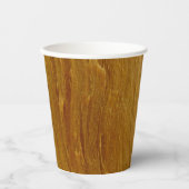 Gobelets En Papier Pine Wood II Faux Texture en bois (Recto)