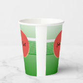 Gobelets En Papier Ping Pong Table Tennis Design Tasses en papier (Gauche)