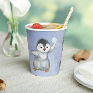 Gobelets En Papier Pingouin 