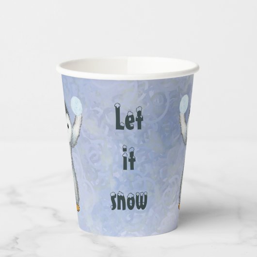 Gobelets En Papier Pingouin  (Gauche)