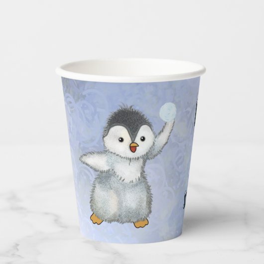 Gobelets En Papier Pingouin  (Recto)