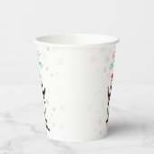 Gobelets En Papier Pingouin de Noël de hockey (Gauche)