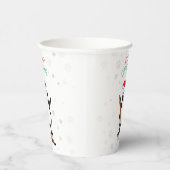 Gobelets En Papier Pingouin de Noël de hockey (Droite)