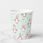 Gobelets En Papier pingouin hiver onederland premier anniversaire (Verso)
