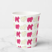 Gobelets En Papier Pink Animal Crackers Cookies Circus Anniversaire (Verso)