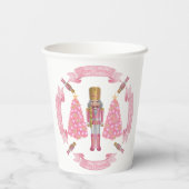 Gobelets En Papier Pink Christmas Nutcracker Paper Cup (Verso)