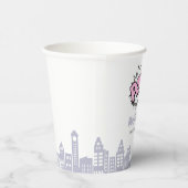 Gobelets En Papier Pink Comics Livre Superhero Anniversaire (Droite)