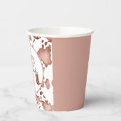 Gobelets En Papier Pink Cowgirl 1st Rodeo Anniversaire (Gauche)