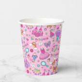 Gobelets En Papier Pink Fairytale Princess (Verso)