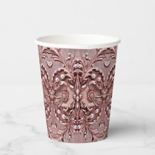 Gobelets En Papier Pink Flower Paper Cups (Droite)