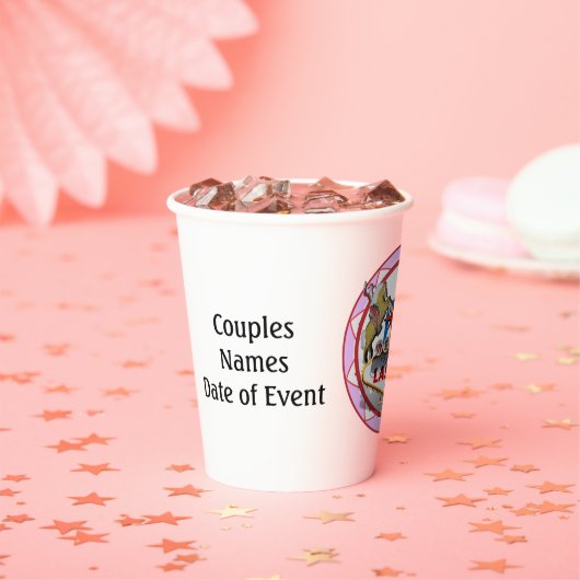 Gobelets En Papier Pink Las Vegas Affiches de bienvenue Poker Chip (Insitu)