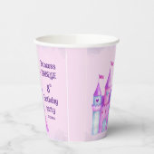 Gobelets En Papier Pink Magic Fairytale Castle Princess Party (Gauche)
