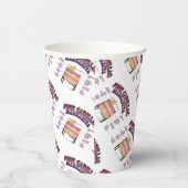 Gobelets En Papier PINK MARGARITA Cocktail Recette Art (Droite)