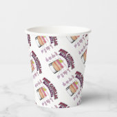 Gobelets En Papier PINK MARGARITA Cocktail Recette Art (Recto)