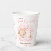 Gobelets En Papier Pink On Peut Attendre Des Tasses De Papier Baby sh (Verso)