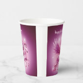 Gobelets En Papier Pink Pegasus "Joyeux anniversaire" (Droite)