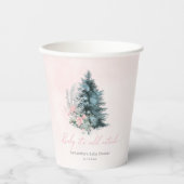Gobelets En Papier Pink Silver Christmas Baby its cold outside (Recto)