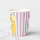Gobelets En Papier Pink Stripes Lemons Yellow bow Grad Paper Cups (Gauche)
