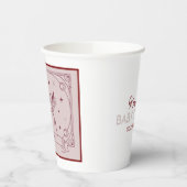 Gobelets En Papier Pink Tarot Baby Shower  (Gauche)